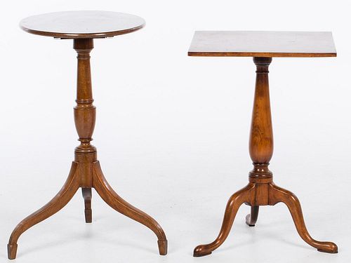 4643780: Two American Federal Candlestands, Early 19th Century KL6CJ