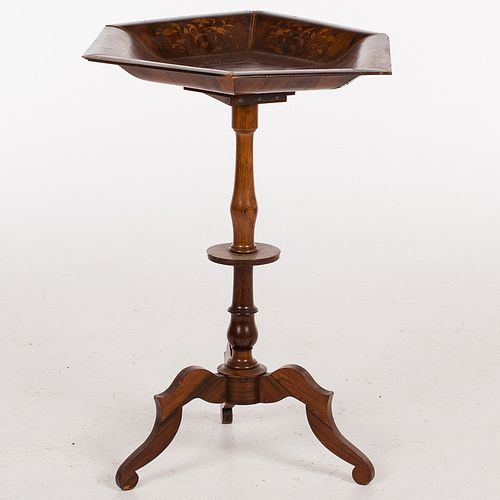4643825: Continental Inlaid Rosewood Hexagonal Table, 19th Century KL6CJ