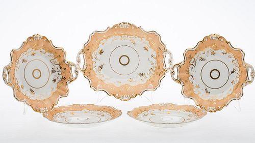 4660547: 5 Pieces of English Porcelain, 19th Century KL6CF