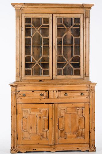 4642596: English Pine Two-Part Cabinet, 19th Century TF1SJ
