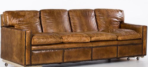 4642607: Contemporary Four Seat Leather Sofa TF1SJ