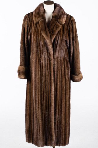 4642644: Ben Kahn Full Length Mink Coat, Probably Size 8 TF1SH