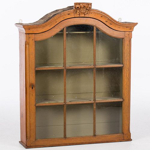 4642688: Pine and Oak Hanging Cabinet, 19th Century TF1SJ