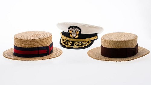 4642706: Two Boater Hats and a Captain's Hat TF1SH