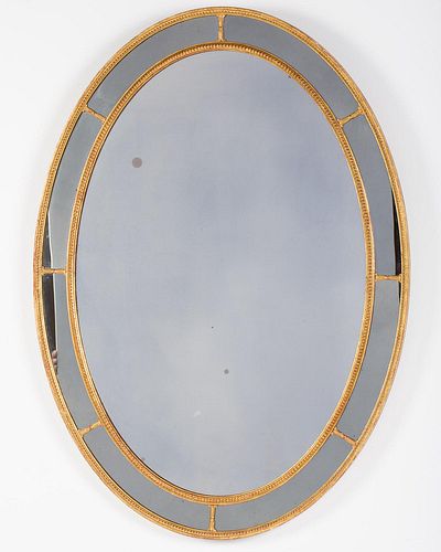 4642732: George III Style Giltwood Oval Mirror, 20th Century TF1SJ
