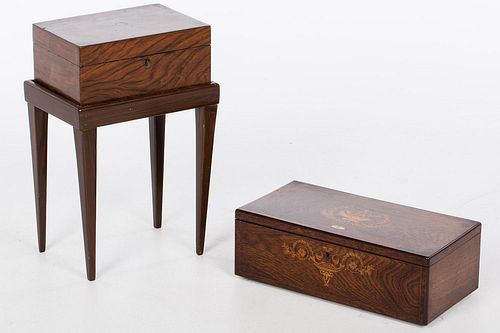 4642734: Two Rosewood Boxes, 19th Century TF1SJ