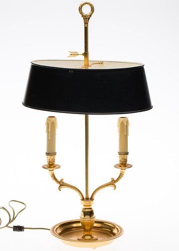 4642767: Gilt Metal and Tole Bouillote Lamp, 20th Century TF1SJ