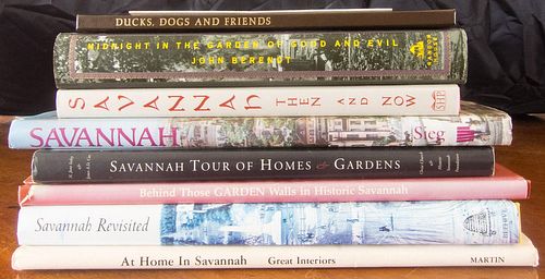 4642781: Group of 8 Books About Savannah, Georgia TF1SE