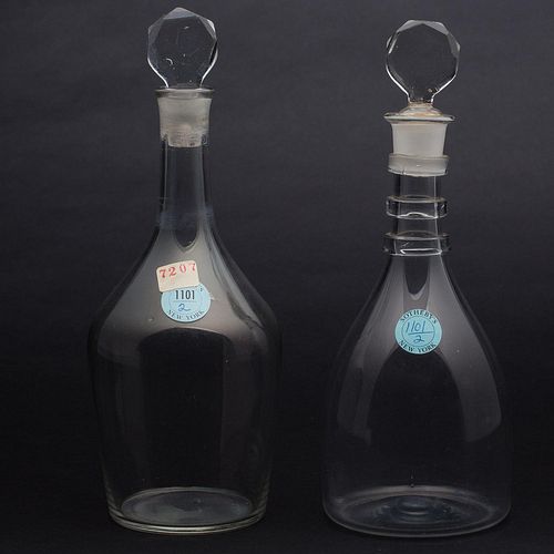 4642809: Two Glass Decanters, c. 1800 TF1SF