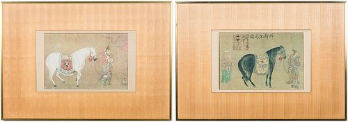 4642821: Pair of Chinese Framed Prints of Paintings TF1SC