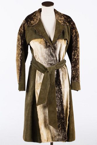 4642829: Birger Christensen Fur and Suede Coat, Probably Size 4 TF1SH