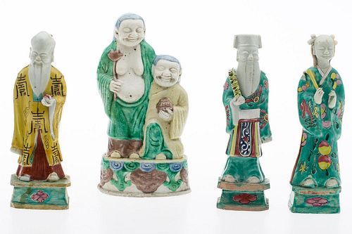 4660497: Four Chinese Ceramic Figures TF1SC