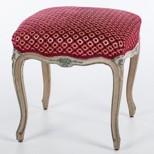 4542837: Louis XV Style Painted Footstool KL5CJ