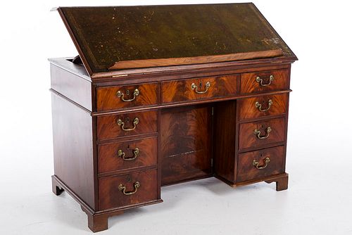 4542861: George III Mahogany Architect's Desk, 18th Century KL5CJ