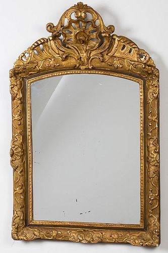 4542924: Continental Gilt Gesso Mirror, 18th Century KL5CJ