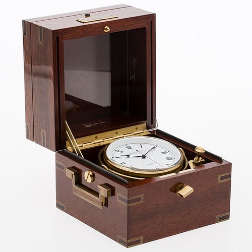4543033: Tiffany & Co. Clock in Mahogany Case, 20th Century KL5CG