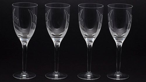 4543040: 4 Lalique Ange Glasses KL5CF