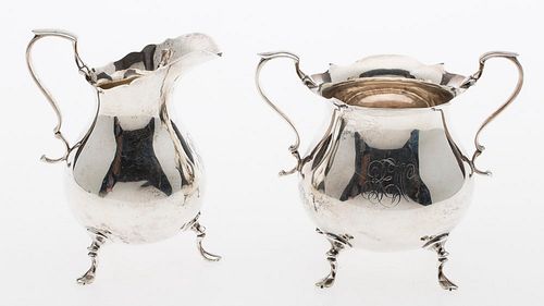 4543046: William Wise and Son Sterling Silver Cream and Sugar KL5CQ