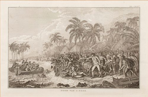 4543068: After John Webber, Dood Van J. Cook (Death of Captain Cook), Etching KL5CO