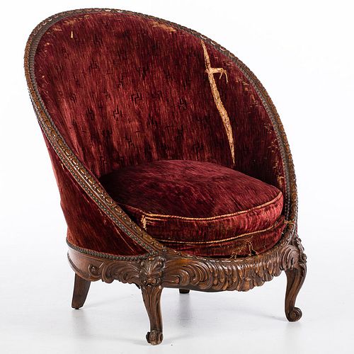 4543093: Stained Beechwood Tub Chair, 20th Century KL5CJ