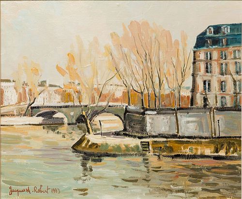 4368440: Jacques A. Robert, Le Pont Neuf, Paris,Oil on Canvas, dated 1993
C8GAL