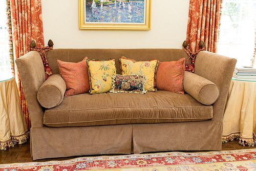4368467: Knoll Style Sofa with Throw Pillows C8GAJ