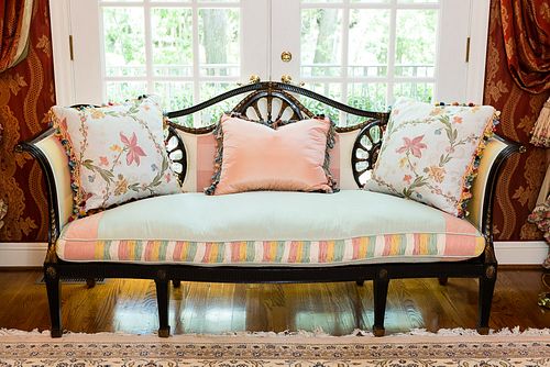 4368562: George III Style Lacquered and Gilt Caned Sofa
C8GAJ
