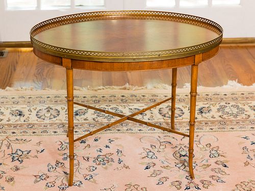 4368566: English Style Oval Satinwood Coffee Table, 20th century C8GAJ