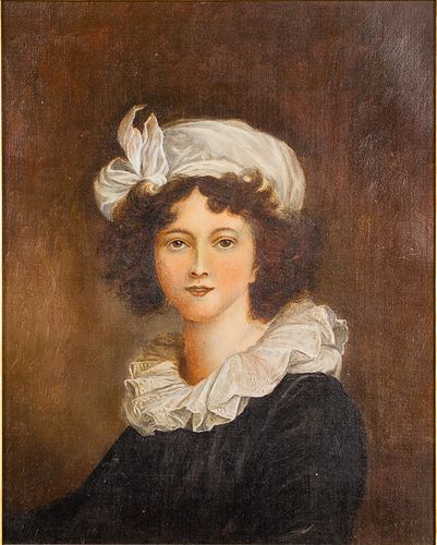 4420128: Illegibly Signed, Portrait of a Woman, Late 19th Century T8KBL
