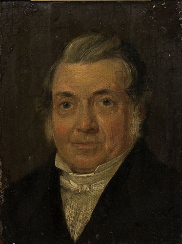 4420194: English School, Portrait of a Gentleman, Oil on Canvas, 19th Century T8KBL