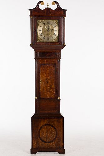 4436357: Georgian Oak Tall Case Clock, Stephen Hume, London, 18th Century T8KBJ