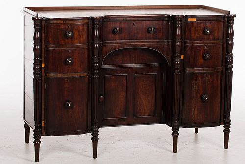 4436358: Regency Mahogany Sideboard/Side Cabinet, 19th Century T8KBJ