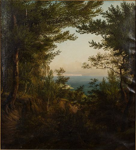 4269318: European School Landscape, 19th Century, Oil on Canvas E1REL