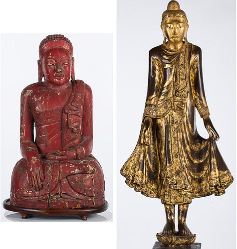 4269359: 2 Buddha Sculptures E1REC