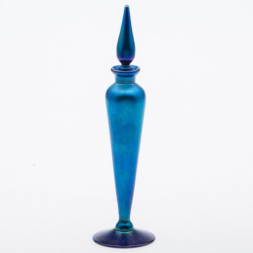 4269448: Tiffany Favrile Glass Perfume Bottle E1REF
