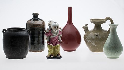 4269457: 6 Chinese Ceramic Articles, Modern and Earlier E1REC