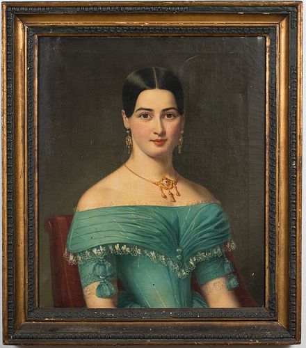4269462: Possibly Franz Eybl (Austrian, 1806-1880), Portrait
 of a Woman, O/C, Mid 19th Century E1REL