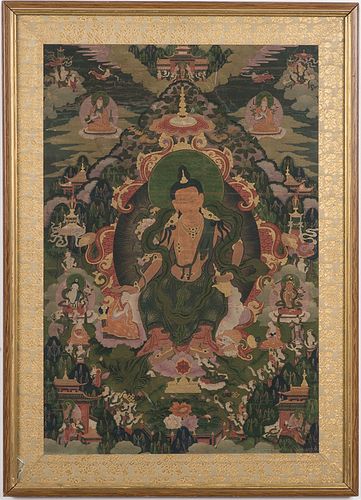 4269628: Framed Tibetan Thangka E1REA