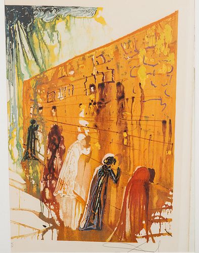4285881: After Salvador Dali (1904-1989), The Wailing Wall
 of the Temple of Jerusalem, Lithograph E1REO