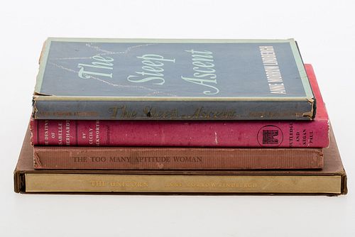 4058142: Lindbergh, Anne Morrow, The Unicorn, 1956 Pantheon,
 Signed Limited Edition and 3 Other Books E8RDE