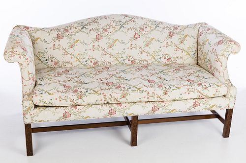 4058320: George III Style Mahogany Serpentine Back Sofa, 20th Century E6RDJ E7RDJ