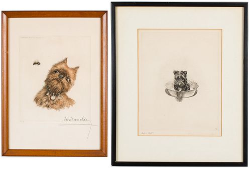 4058347: Two Terrier Prints by Kirmse and Danchin, 20th Century E7RDO