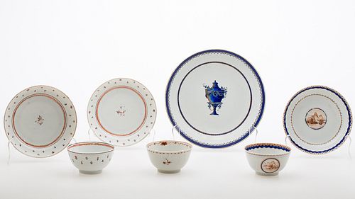 4058388: 7 Pieces of Chinese Export Porcelain, 18th Century E7RDC