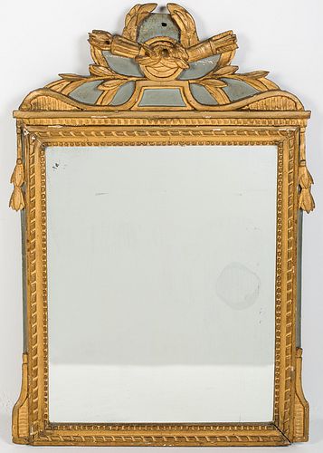 4072372: Italian Neoclassical Painted and Gilt Mirror, Late 18th Century E7RDJ