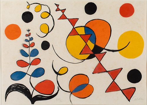 5394043: Alexander Calder (PA/NY, 1898-1976), Print from
 La Memoire Elementaire, Lithograph E7RDO