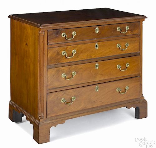 Pennsylvania Chippendale mahogany chest of drawers, ca. 1770, 34'' h., 36 1/2'' w.
