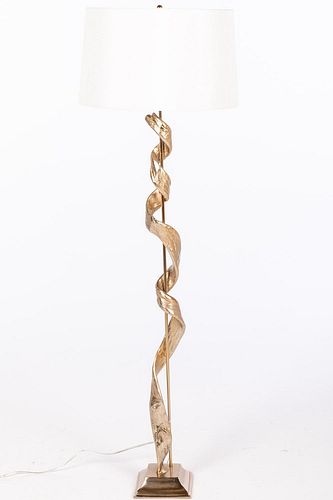 5394121: Contemporary Twisted Metal Standing Lamp E7RDJ
