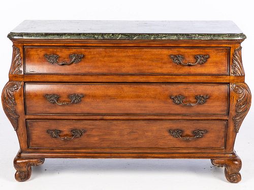 5394138: French Provincial Style Walnut Chest of Drawers E7RDJ