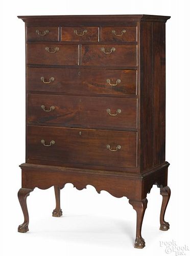 Pennsylvania Chippendale walnut chest on frame, ca. 1775