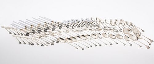 3984794: Early Tuttle Sterling Silver Flatware Set in the
 Onslow Pattern, 89 Pieces E6RDQ